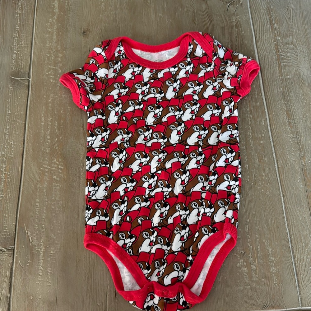 Buc-ees Once - Red - Size 6 Month - NWOT